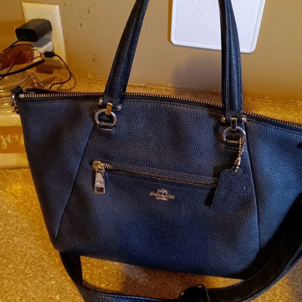 Coach prairie satchel black with pebbled smooth leather - Picture 5 of 5